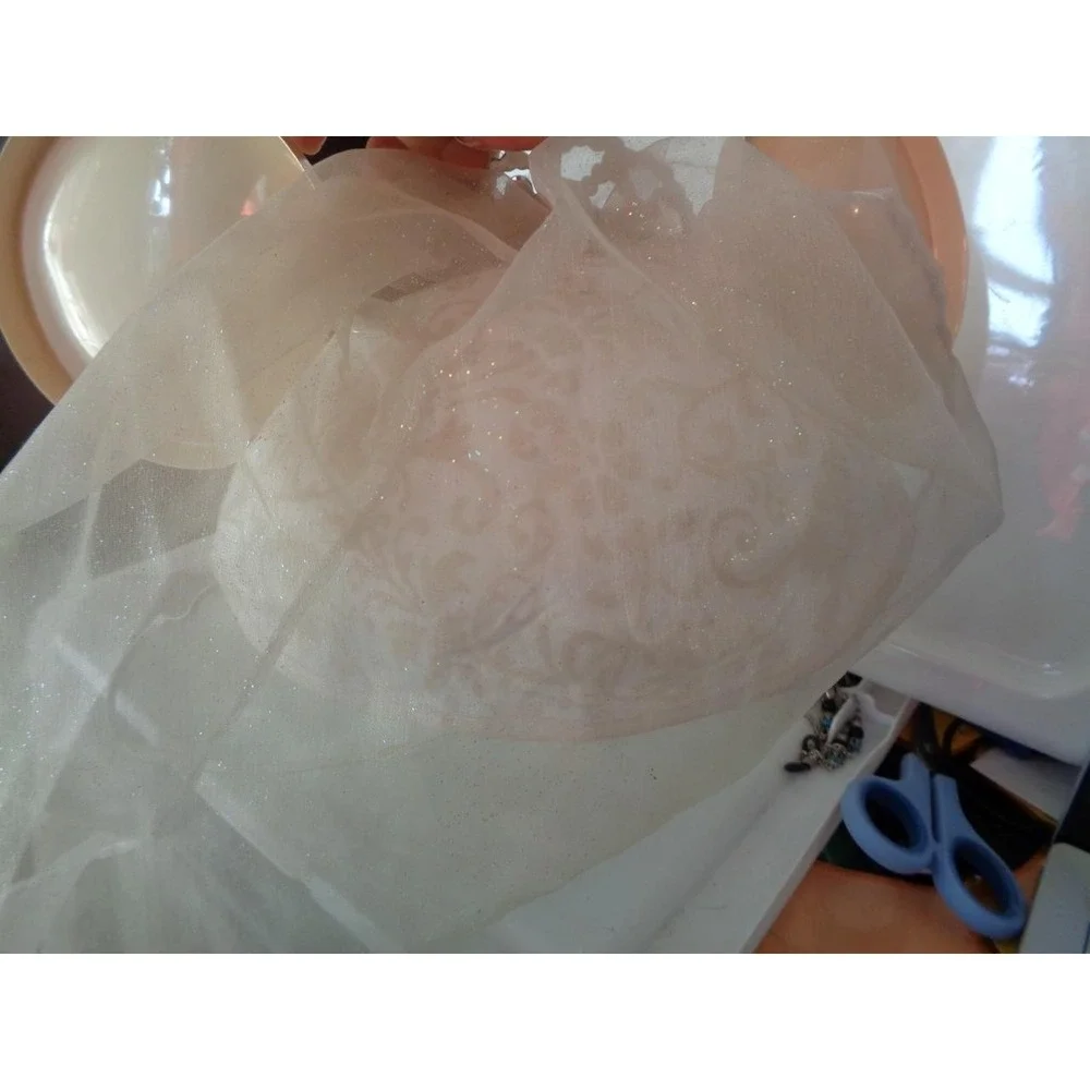Disney Mickey Mouse Ears Hat Bridal Bride Princess Cream
